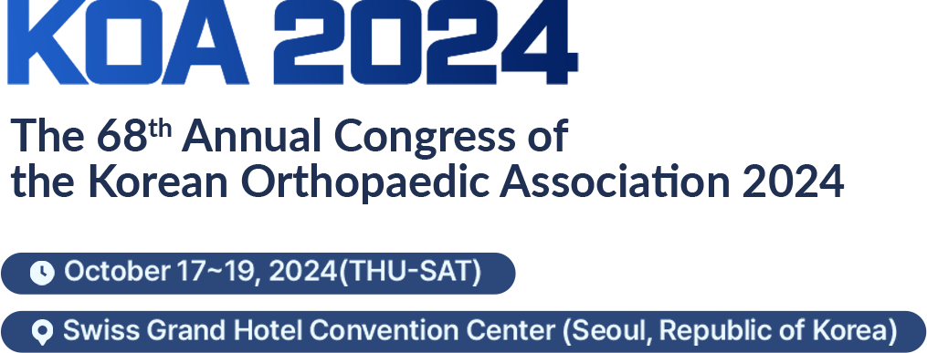 KOA 2024. The 68th Annual Congress of the Korean Orthopaedic Association 2024